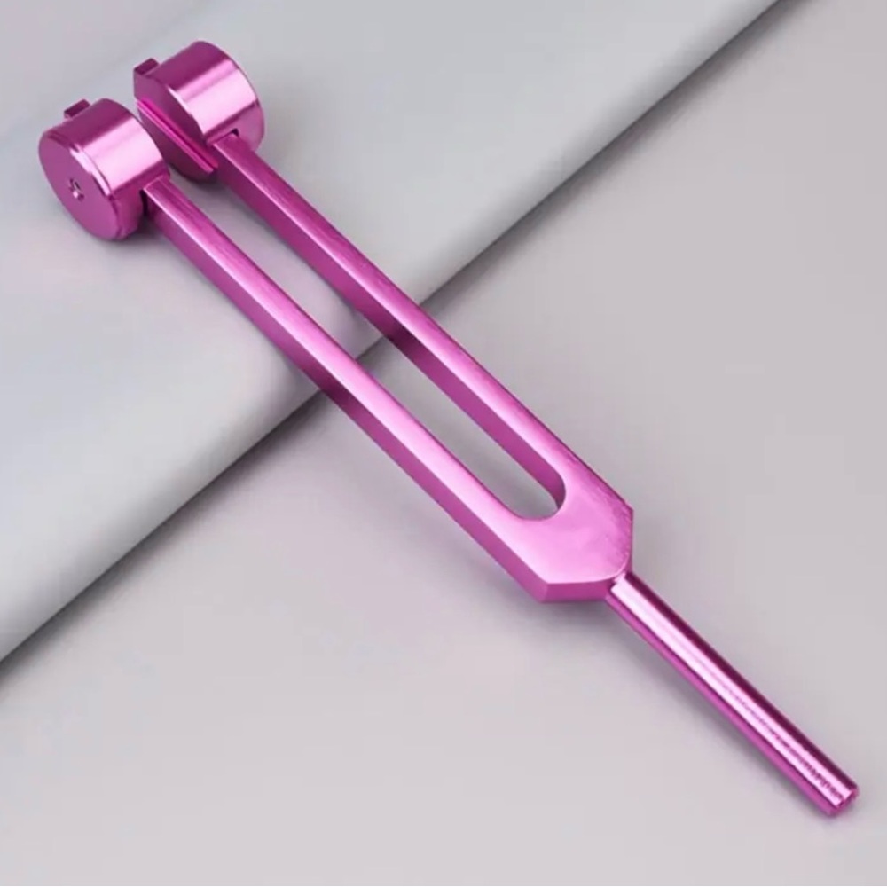 Pink Tuning Fork - Precision Aluminum Sound Fork